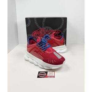 Size 42EU/9US - Versace Chain Reaction Red Sneakers